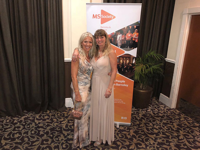 Deborah and Tracy at the MS Society End of Summer Ball