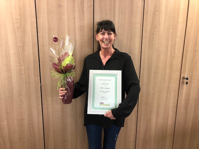 April 2019 Temporary Worker Award  Winner -Caroline Ludkin