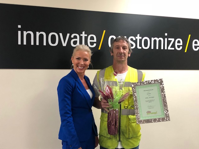 June 2019 Temporary Worker Award  Winner – Joe Evans