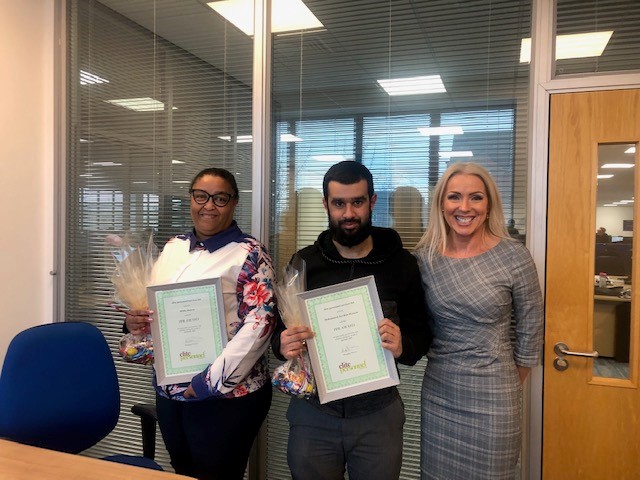 January & February 2023 Temporary Worker Award Winners – Mohammad Zeeshan Hussain & Hilda Mateso